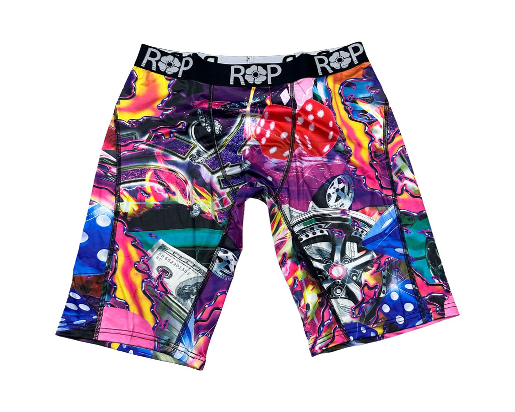 Red Poppy Chaos Boxer Briefs - Graphic