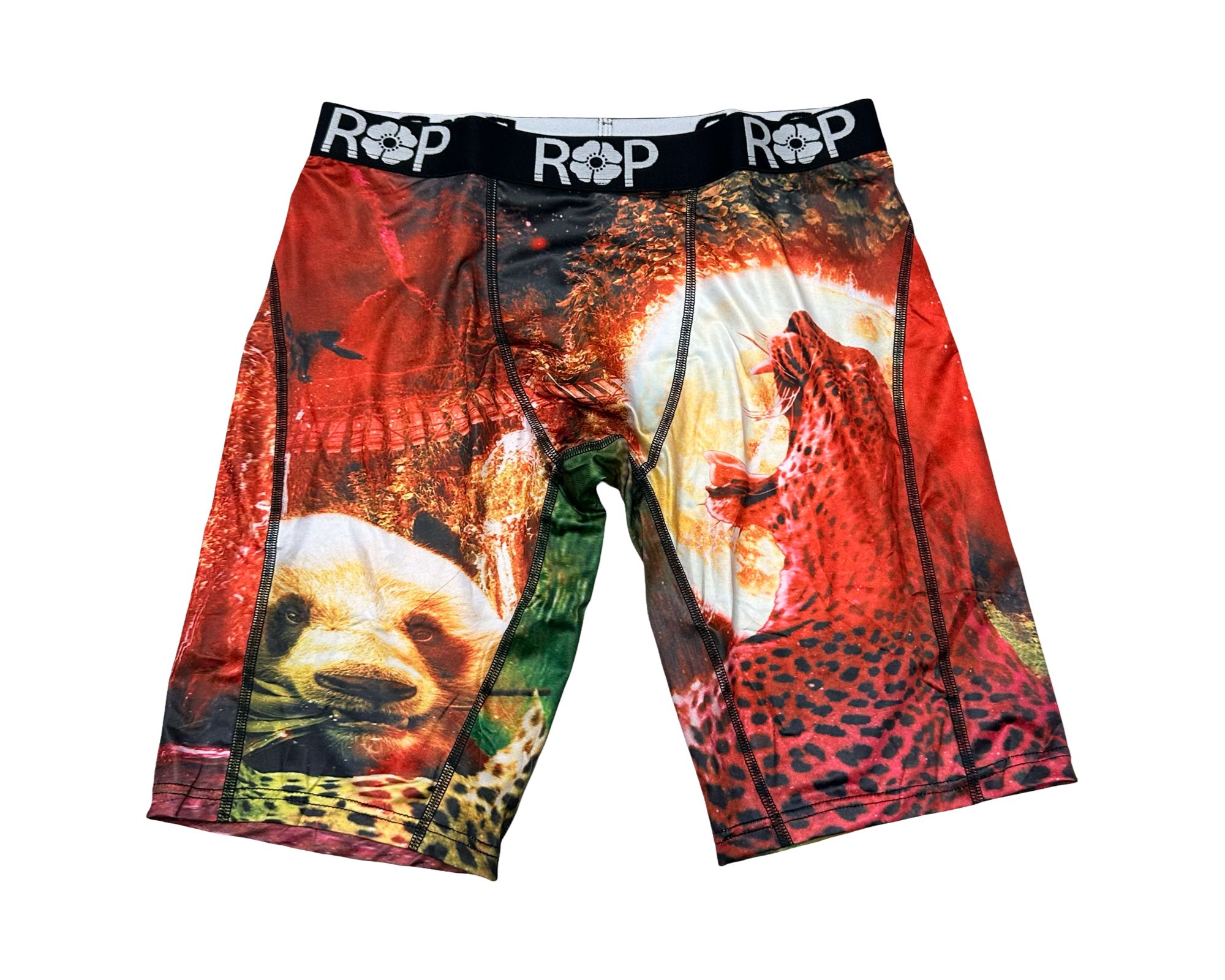 Red Poppy Jungle Boxer Briefs - Graphic
