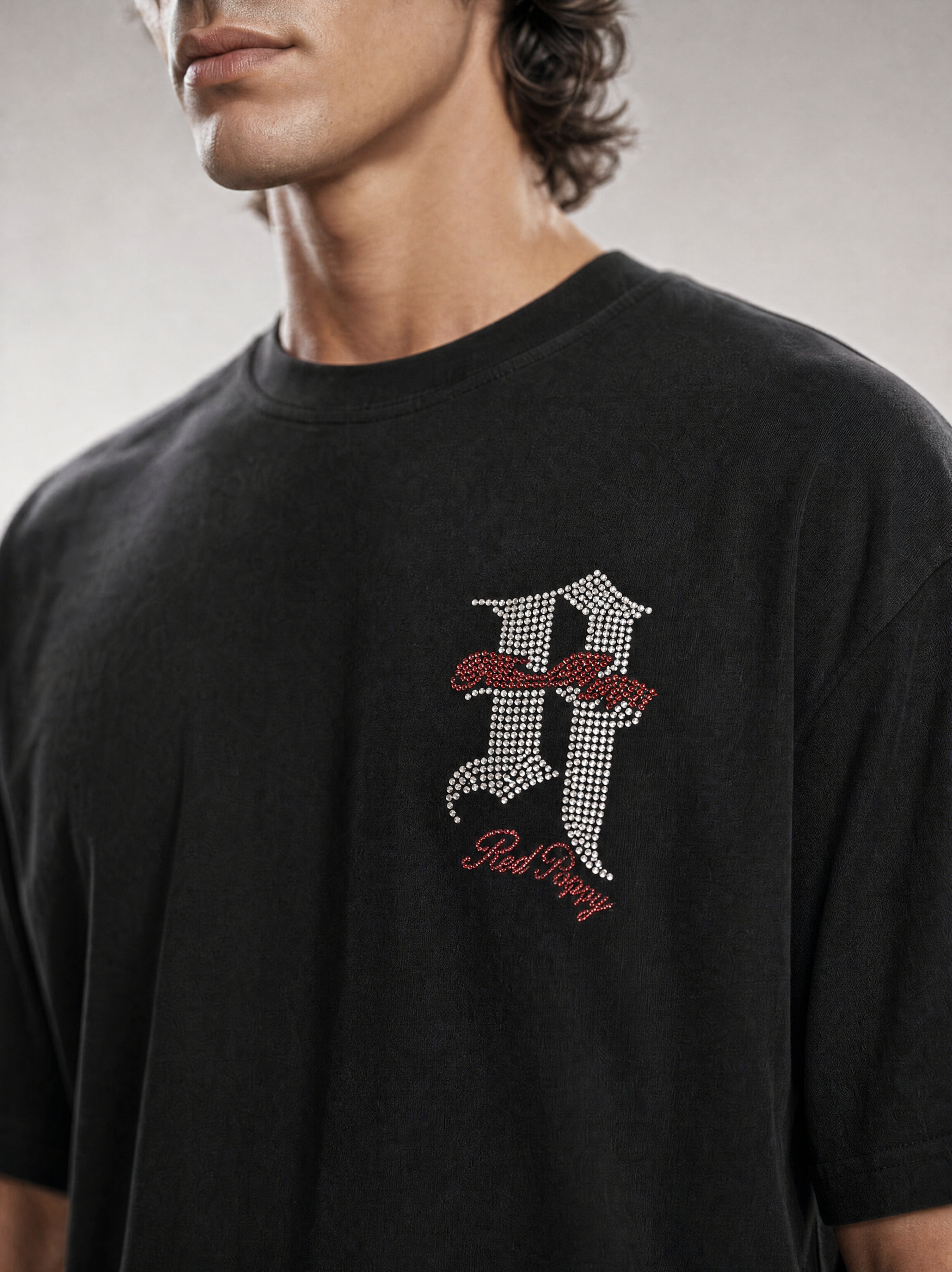 Red Poppy Logo T-Shirt - Embroidered