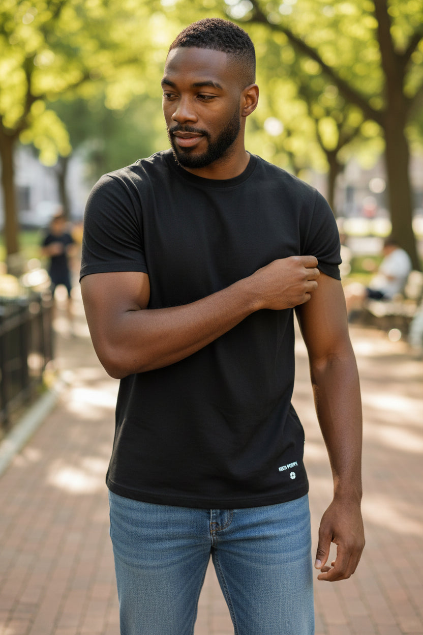 Red Poppy Basic T-Shirt - Slim Fit