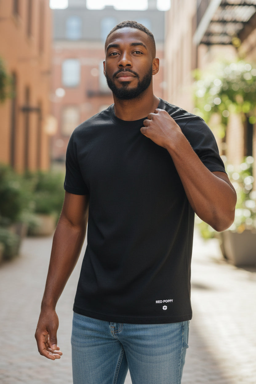 Red Poppy Basic T-Shirt - Slim Fit